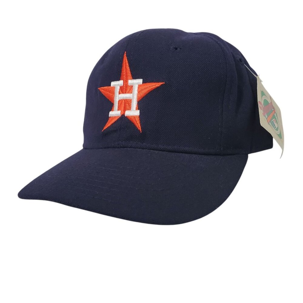 Vtg 90's New Era Houston Astros Diamond Collection Baseball Cap Hat 7 3/8 Signed